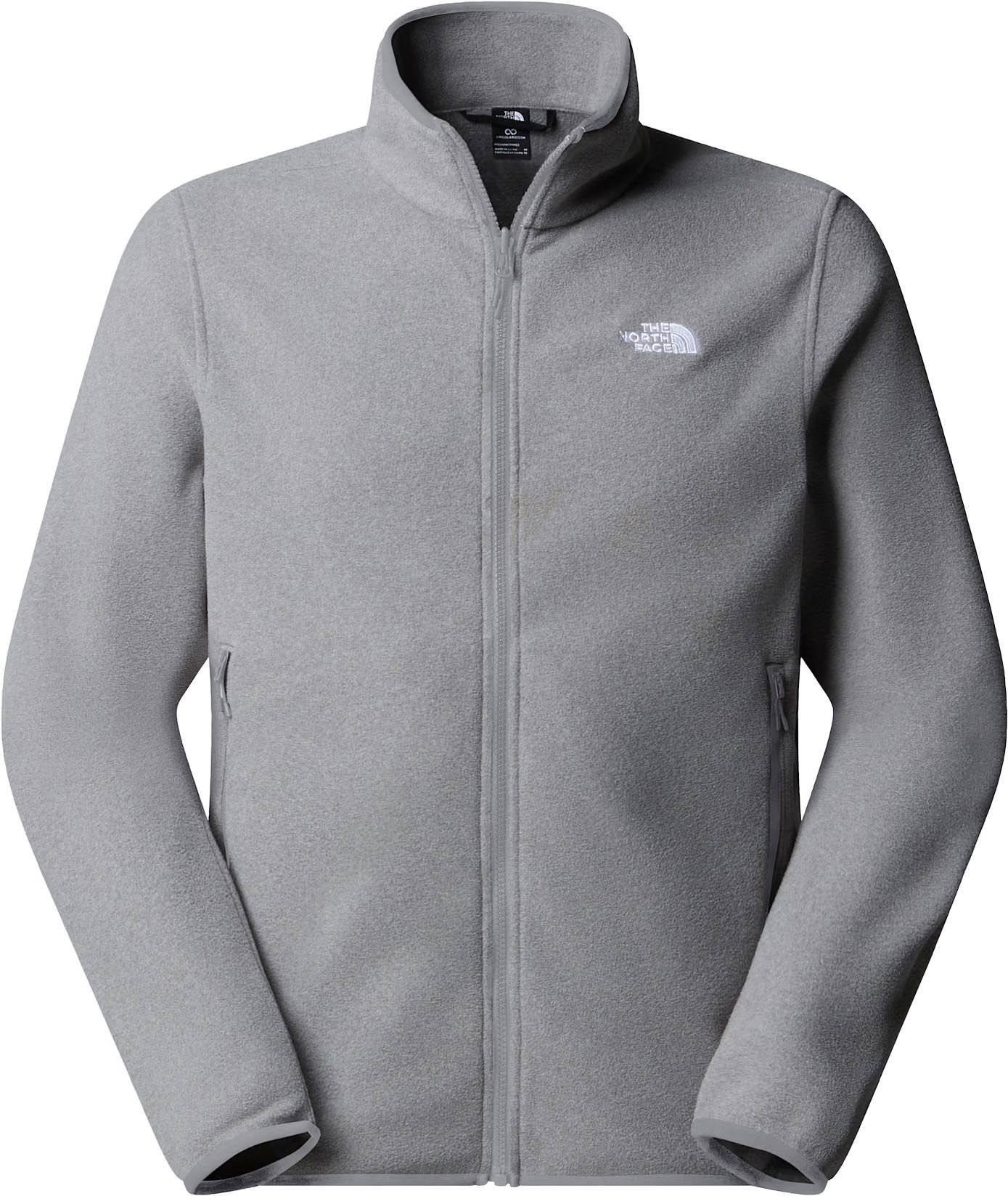 M Glacier Fleece Jacket TNF Mid Grey Heather + The North Face