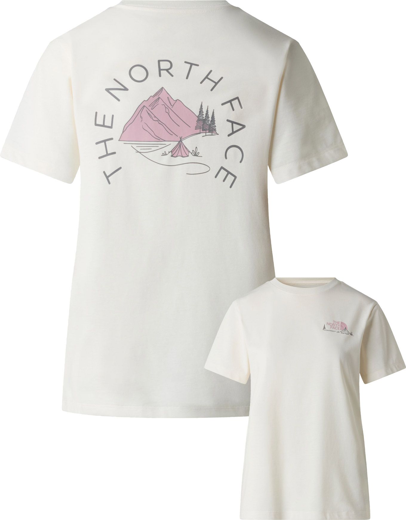 W Monte Regular Short Sleeve Tee-Graphic White Dune + The North Face