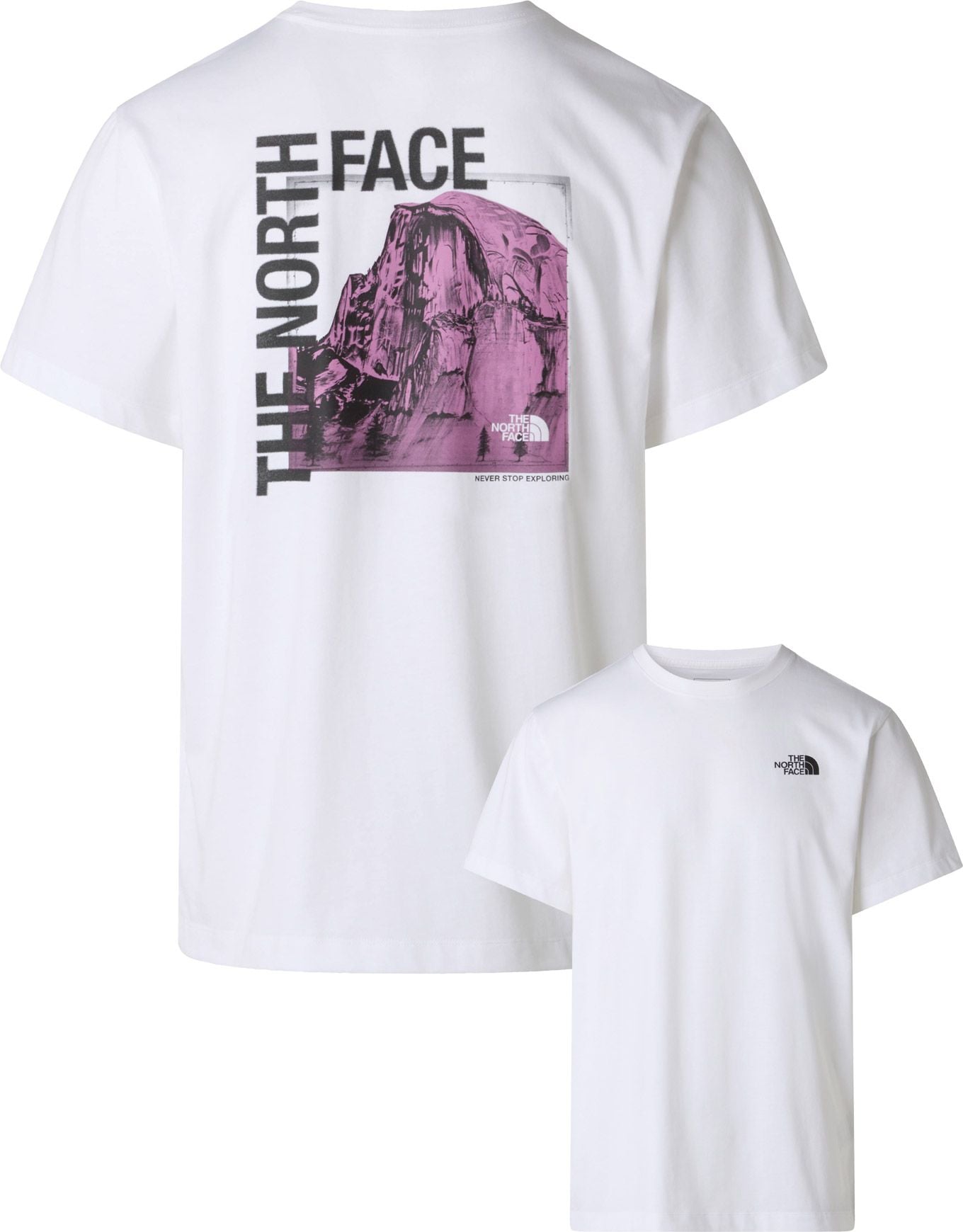 M Half Dome Photo Reg SS Tee-Graphic TNF White + The North Face