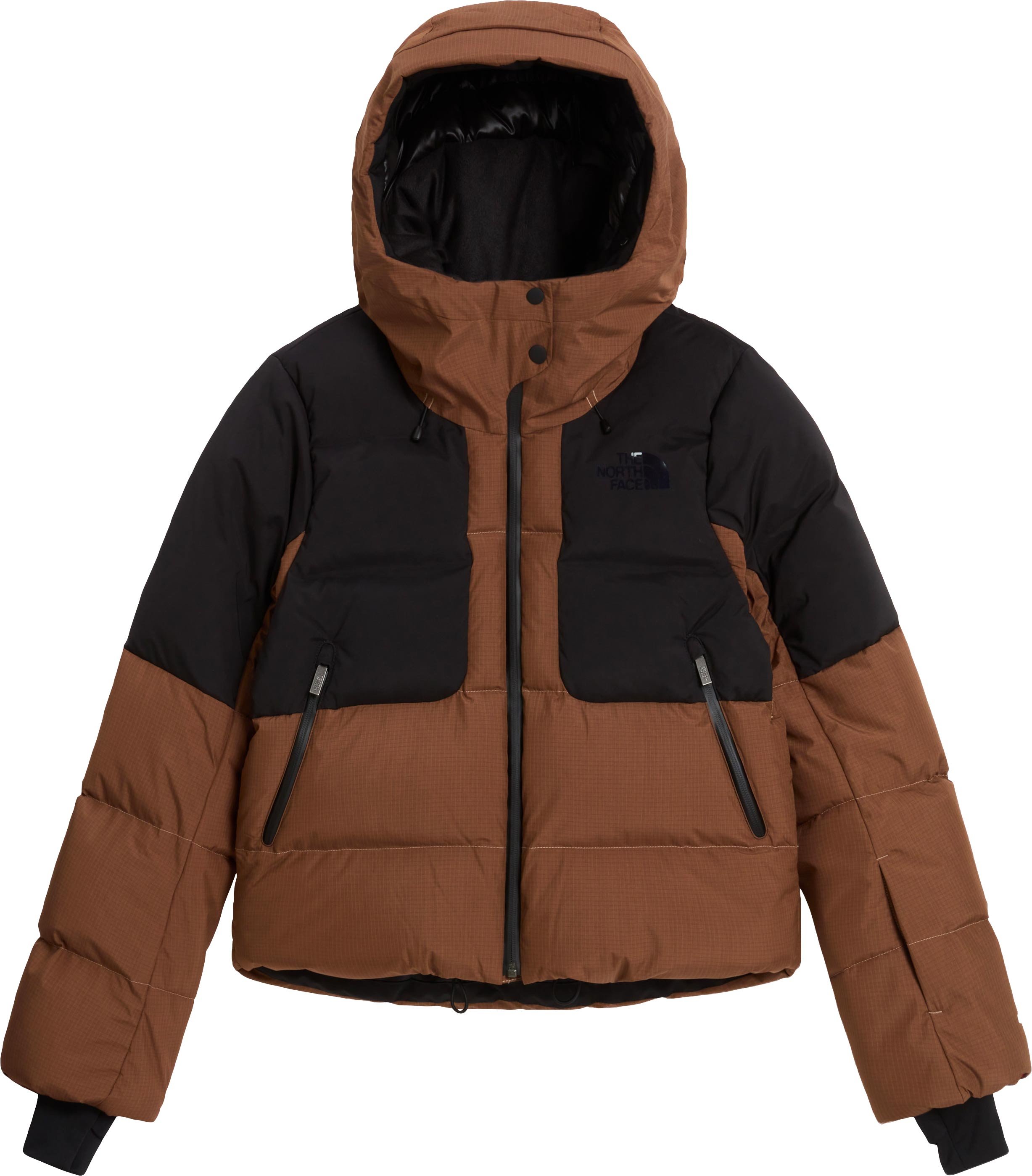 W Cold Spell Cropped Down Jacket Smokey Brown TNF Black + The North Face