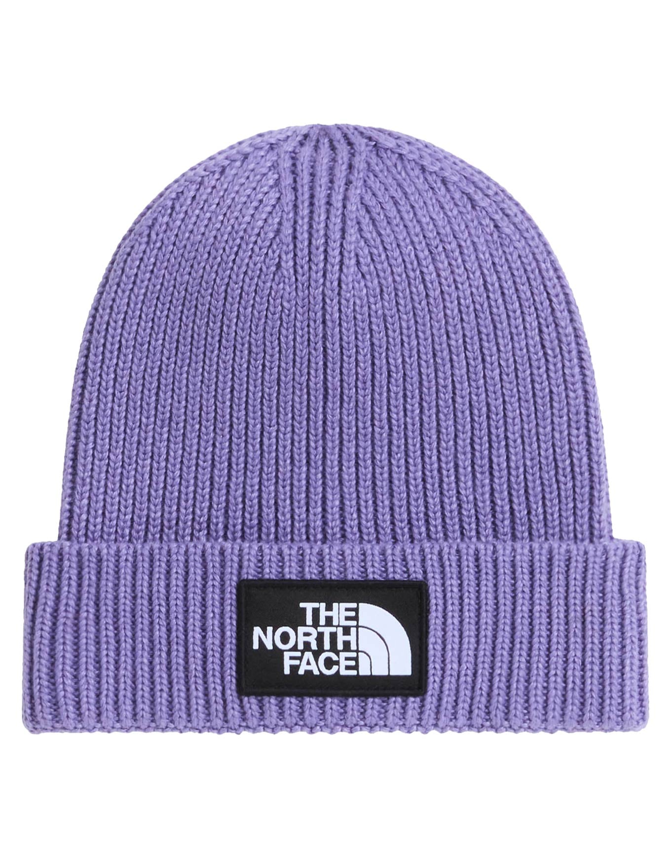 Kids TNF Logo Box Cuffed Beanie Grounded Plum + The North Face