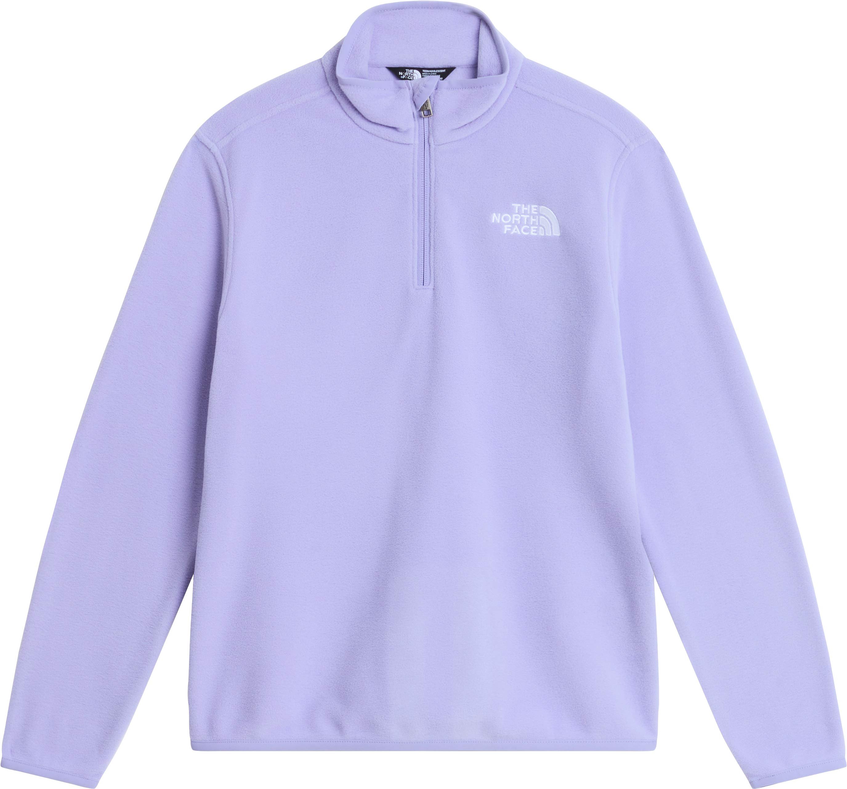 Teen Glacier 1/4 Zip Pullover Pale Plum + The North Face