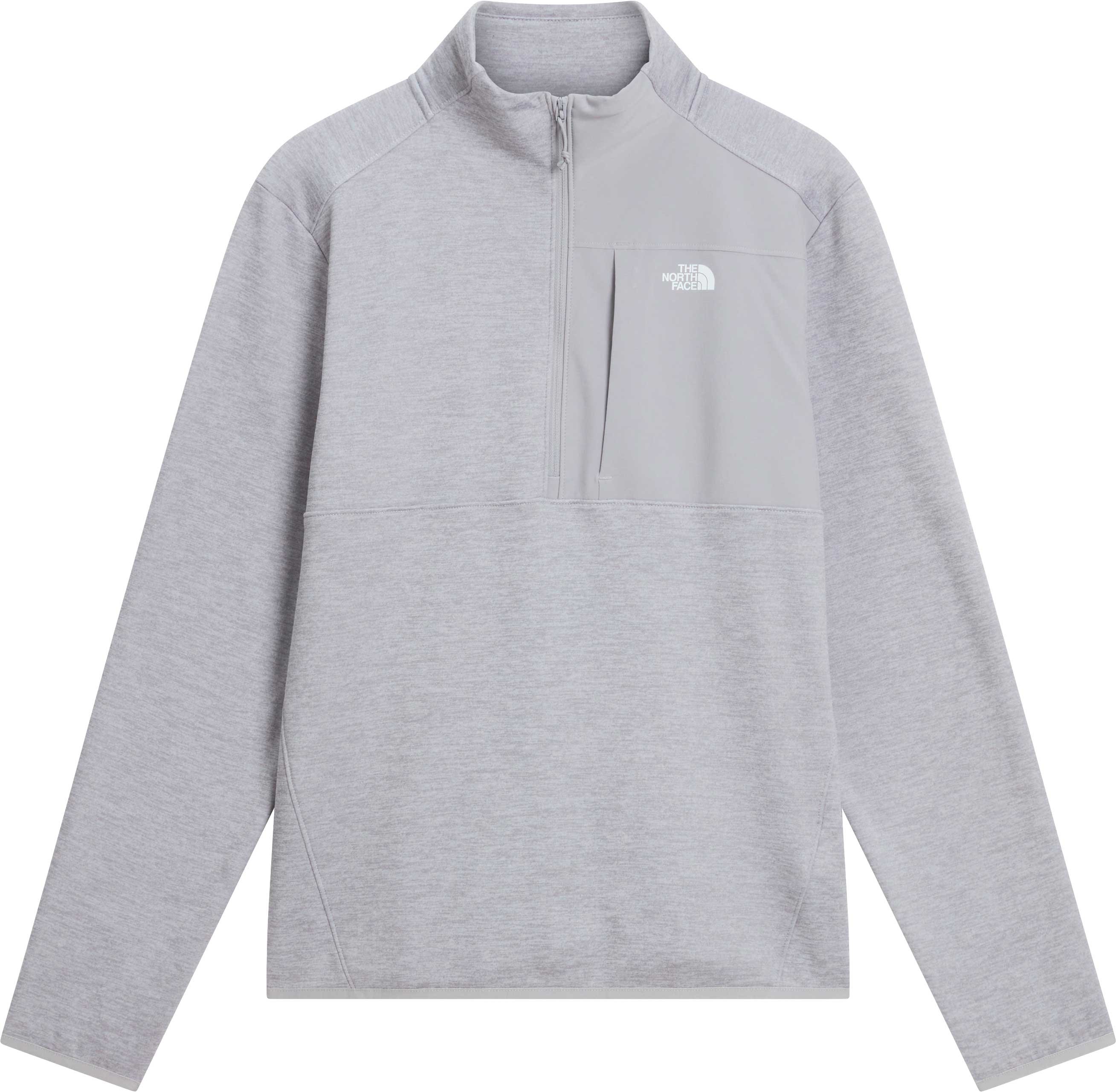 M TNF Performance Fleece 1/4 Zip TNF Pale Grey Heather + The North Face