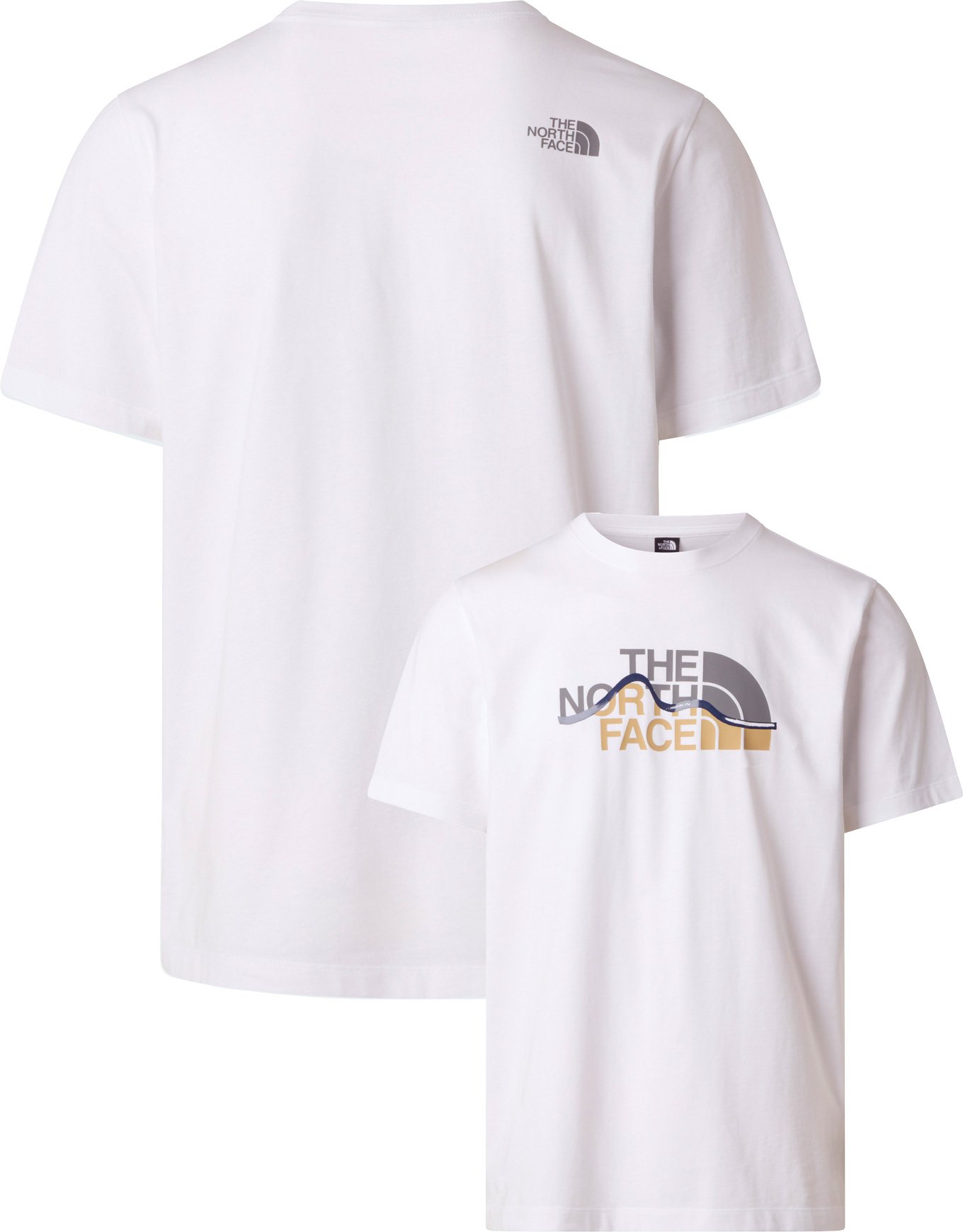 M Mountain Line Regular Short Sleeve Tee TNF White + The North Face