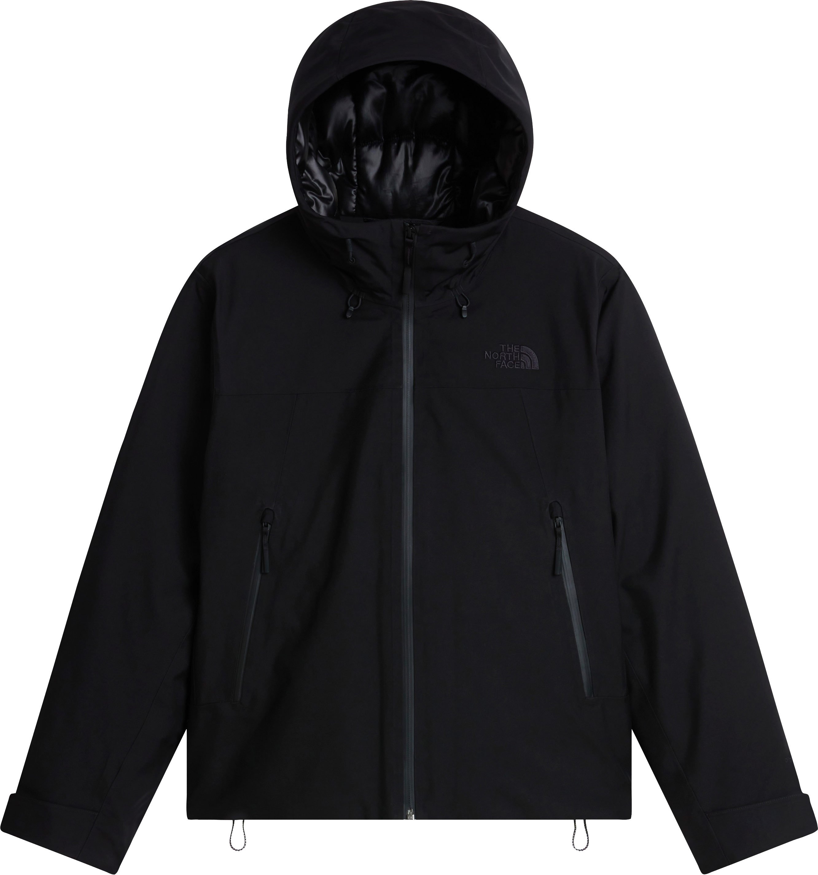 W TNF Range Down Hooded Jacket TNF Black + The North Face