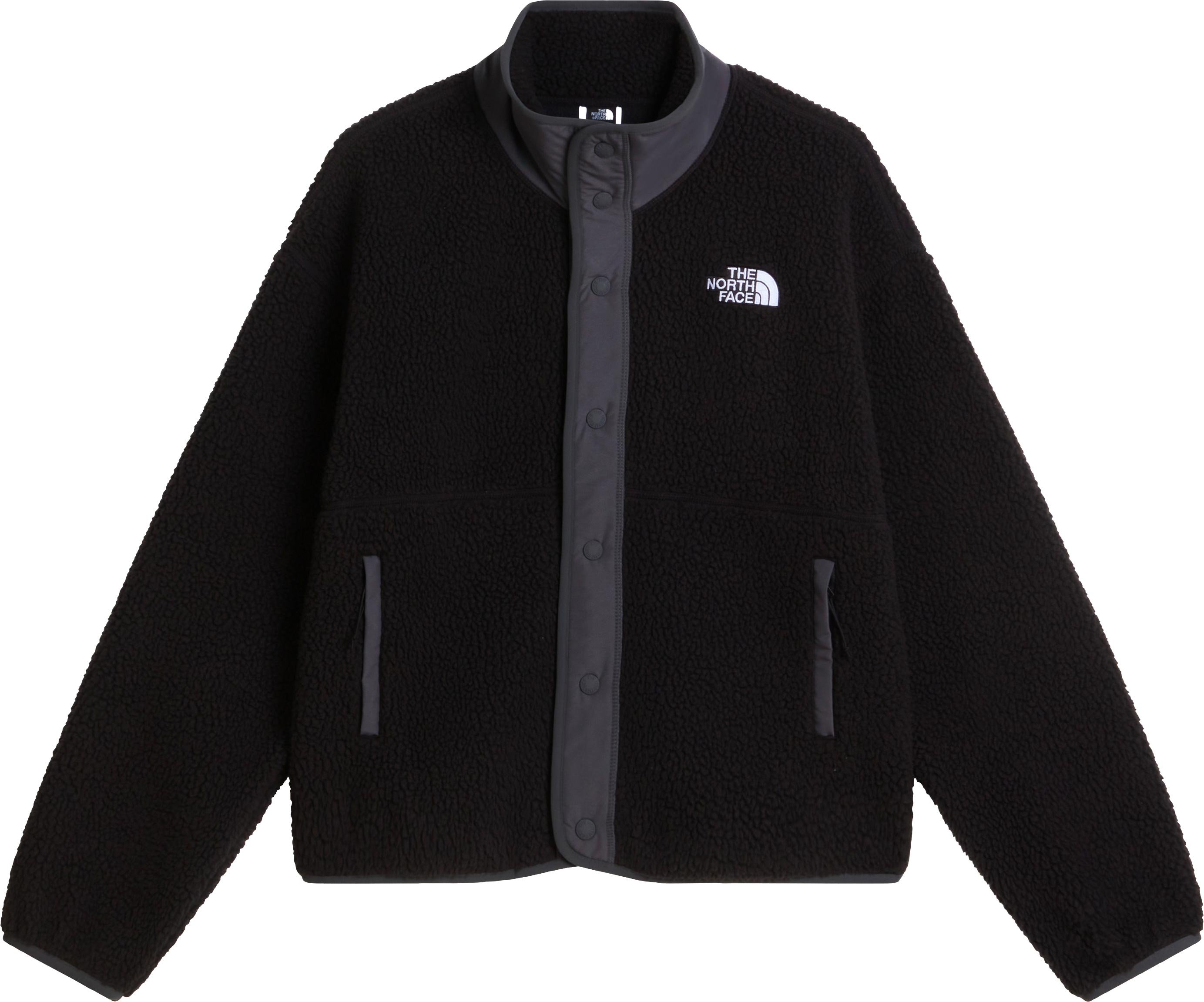 W Cragmont Snap Front Fleece Jacket TNF Black Anthracite Grey + The North Face