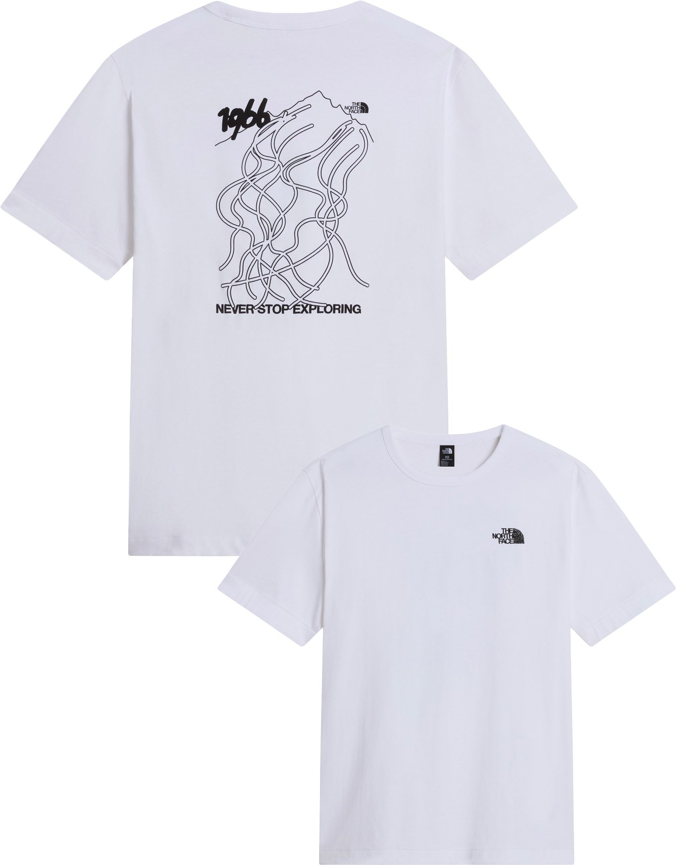 U Nse Slopes Rlx SS Tee Graphic TNF White + The North Face