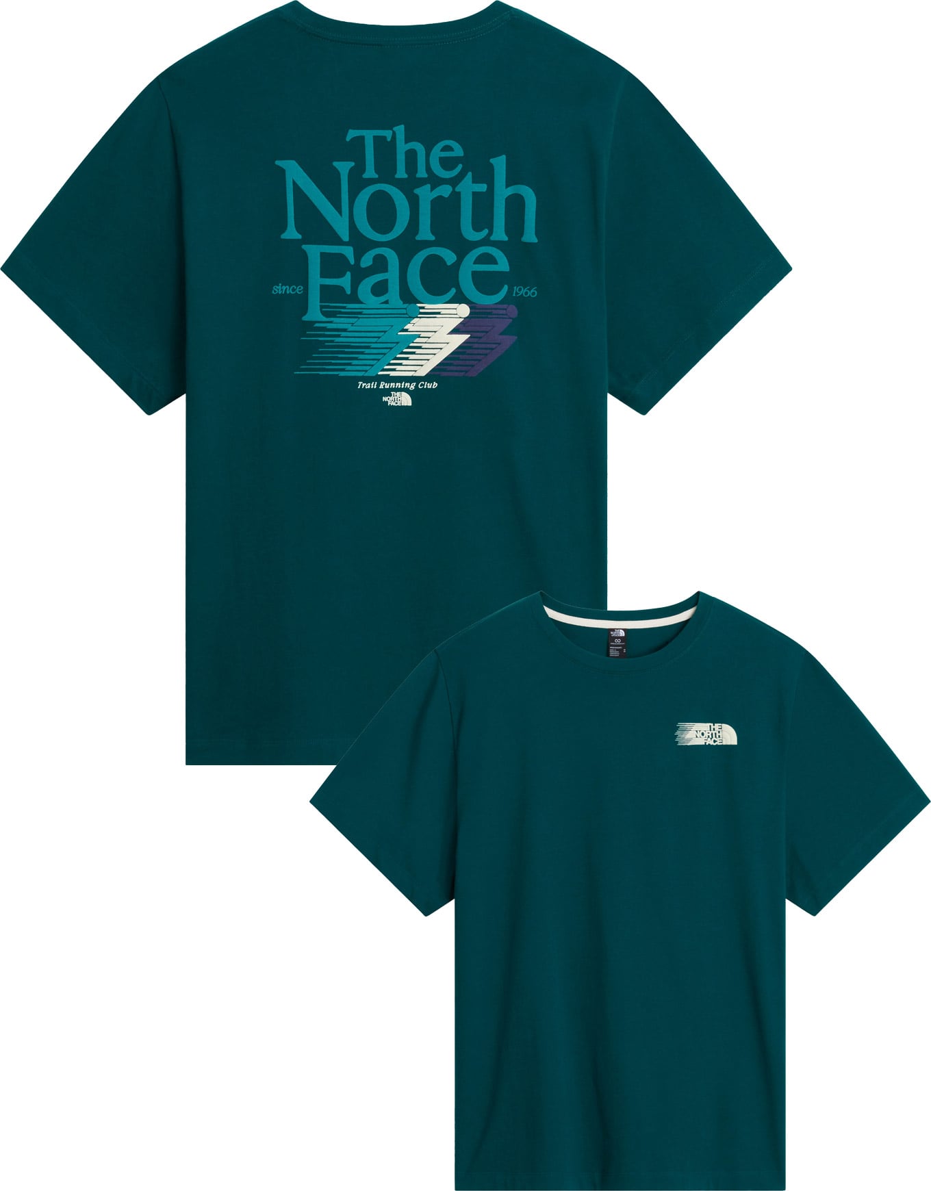 M Retro Trail Rlx SS Tee Graphic Pacific Teal + The North Face