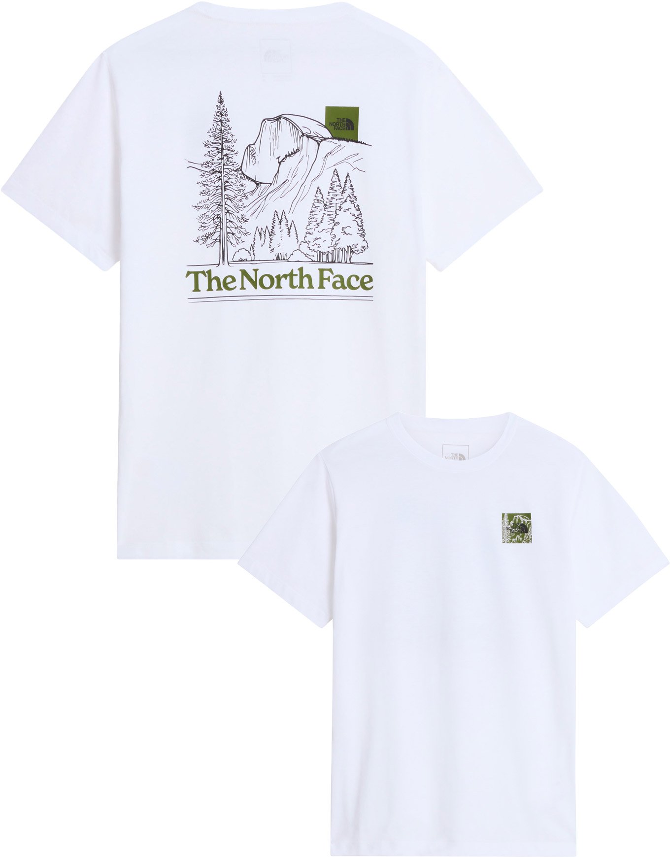 M Monte Reg SS Tee Graphic TNF White + The North Face