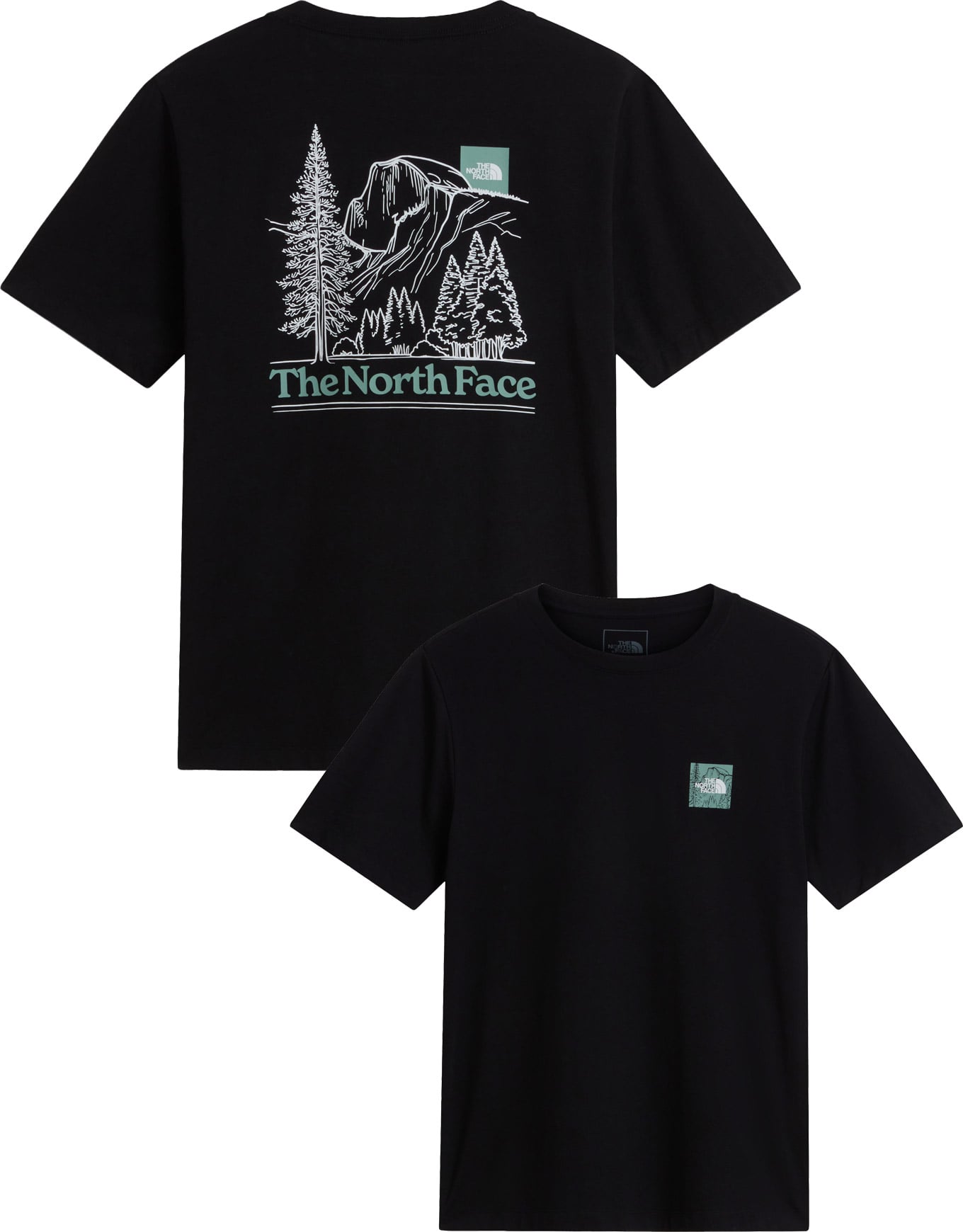 M Monte Reg SS Tee Graphic TNF Black + The North Face