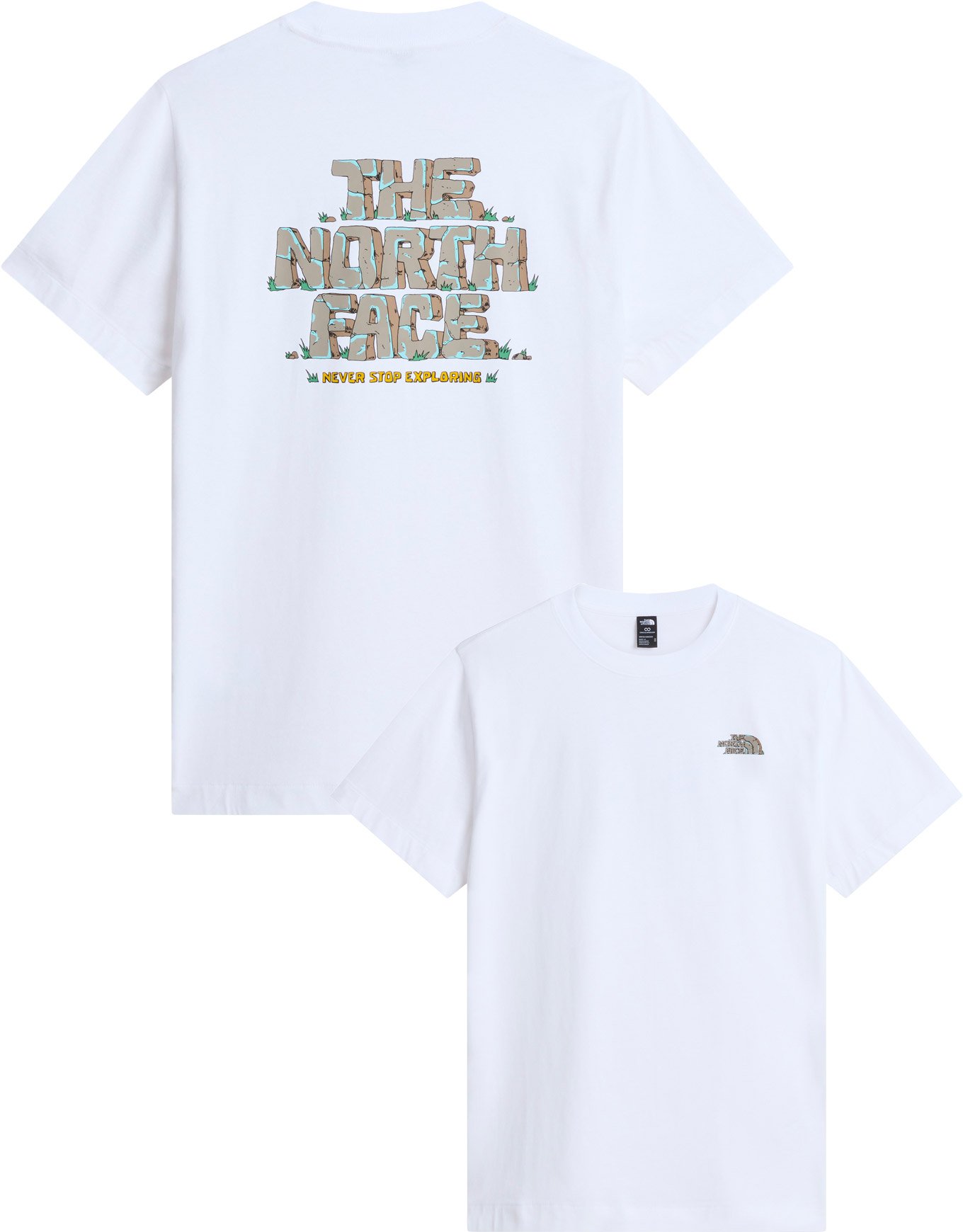U Stone Logo Rlx SS Tee Graphic TNF White + The North Face