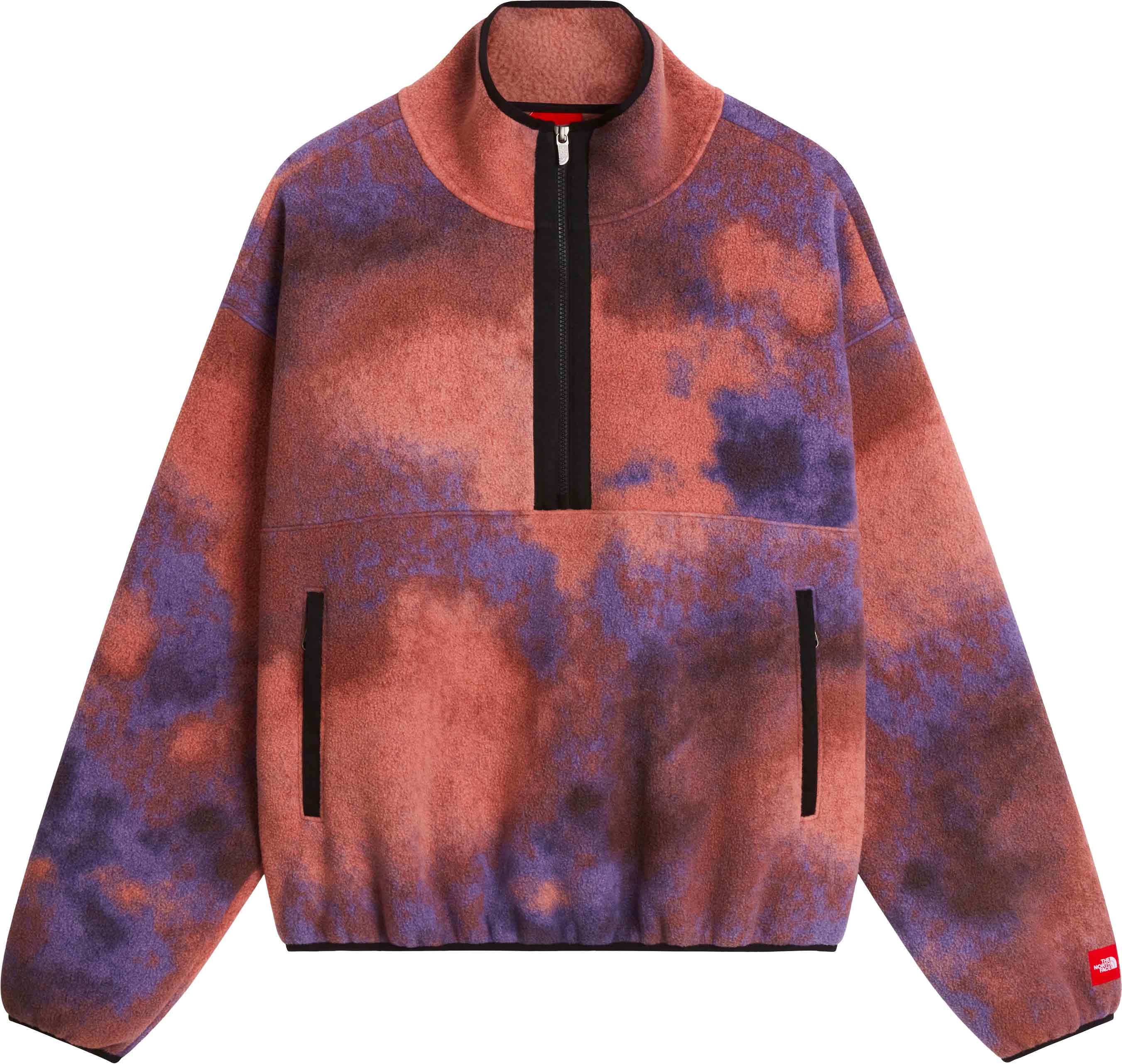 M TNF Red Box Printed 1/2 Zip Fleece Grounded Plum 1989 Cata + The North Face