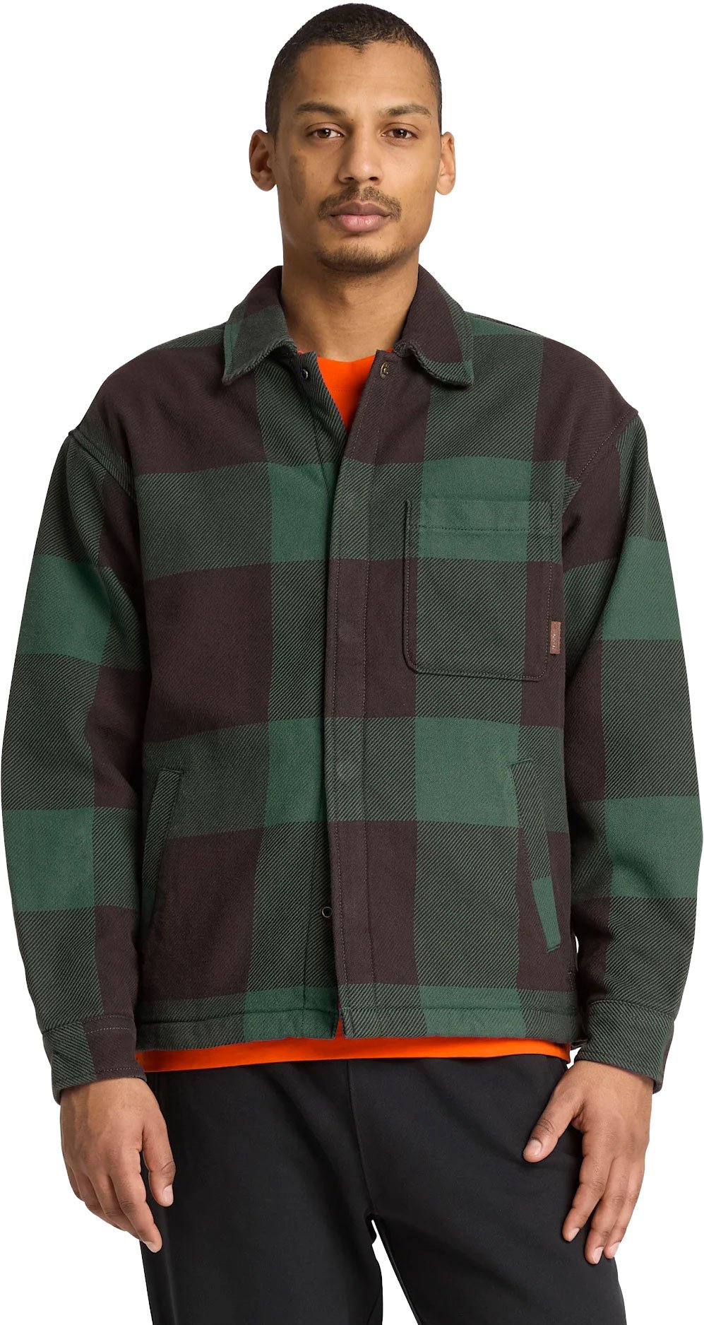 Fleece Lined Check Overshirt Mole Yd +