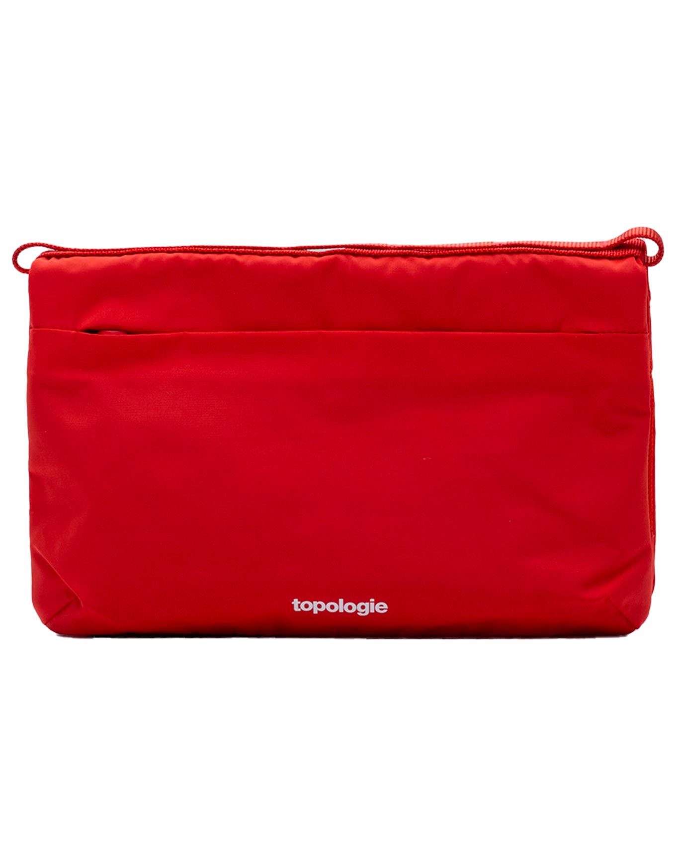Flat Sacoche Small Topologie Red Tech Sateen + Topologie