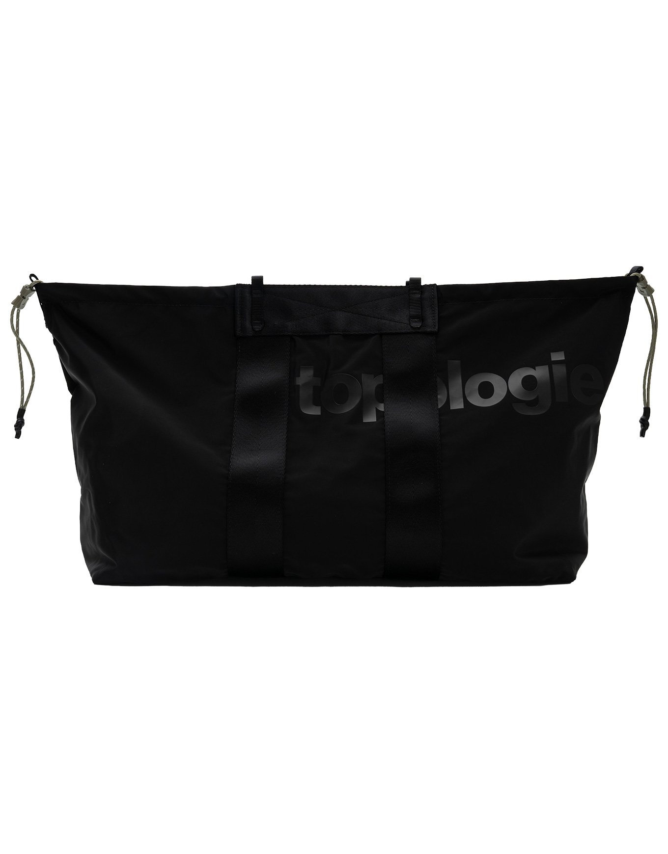 Summit Tote Wide Medium Black Tech Sateen + Topologie