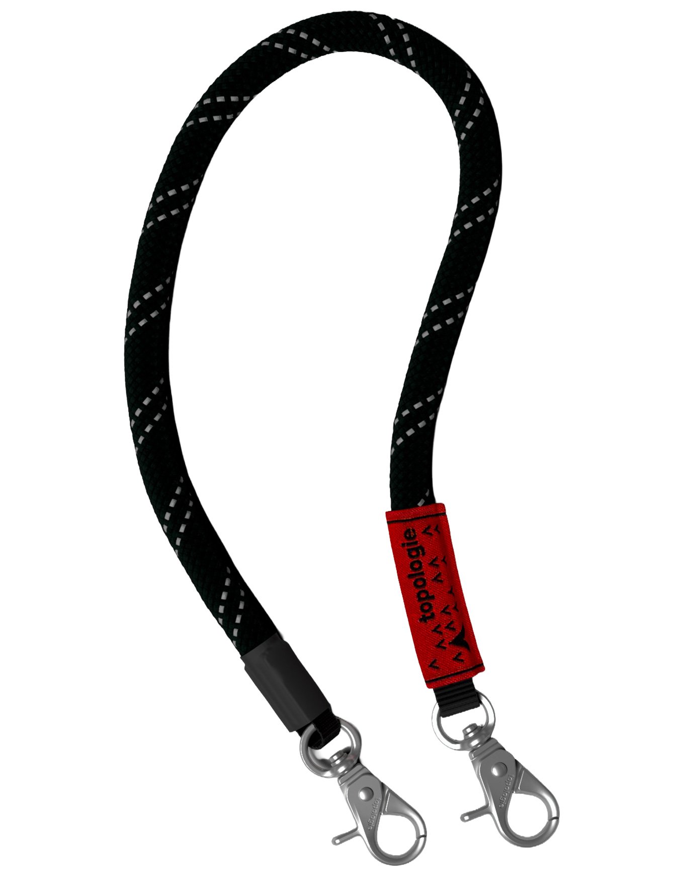 10mm Wrist Strap Black Reflective + Topologie