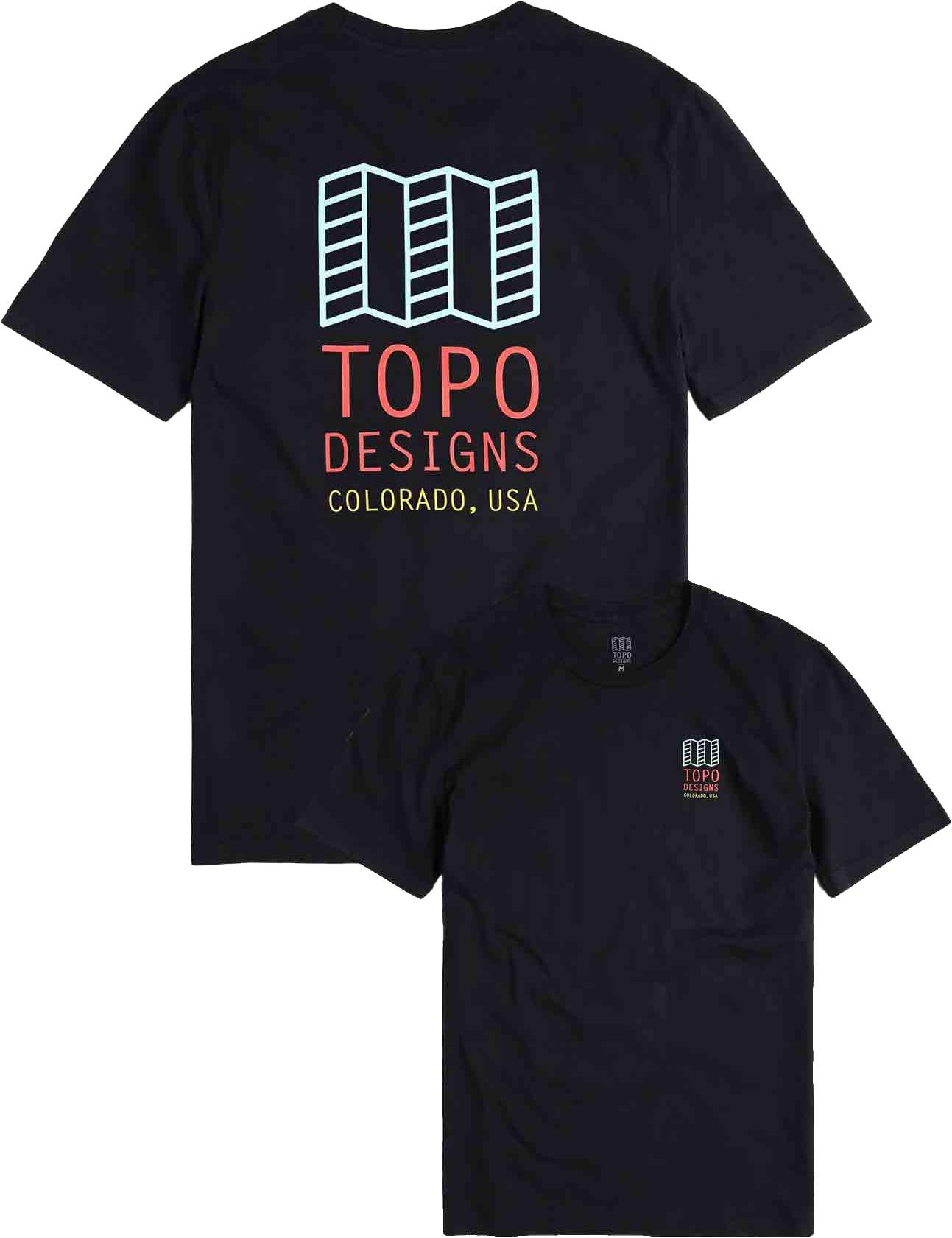 Small Original Logo Tee M Black + Topo Designs