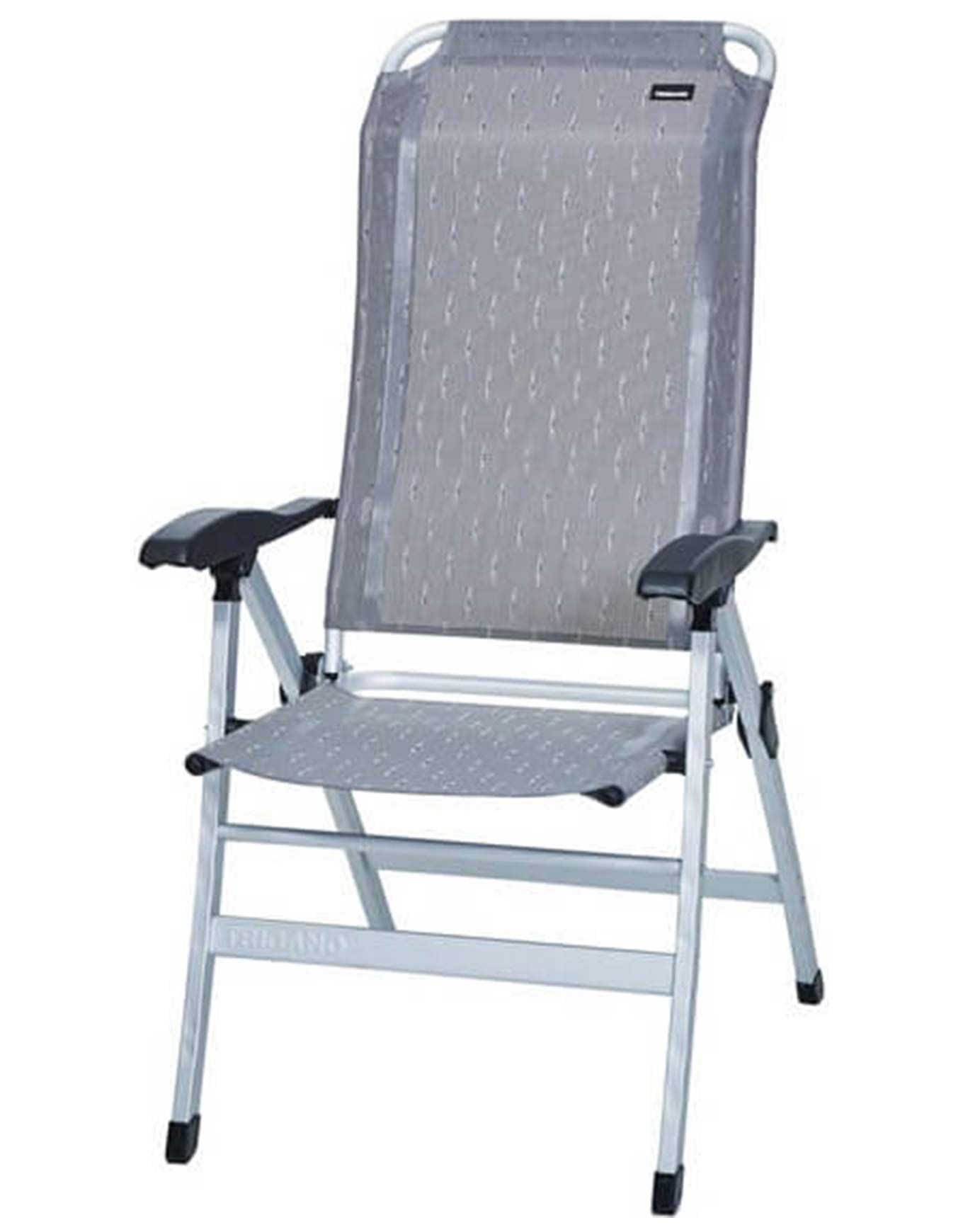 Fauteuil Alu Dossier Haut Basalte + Trigano