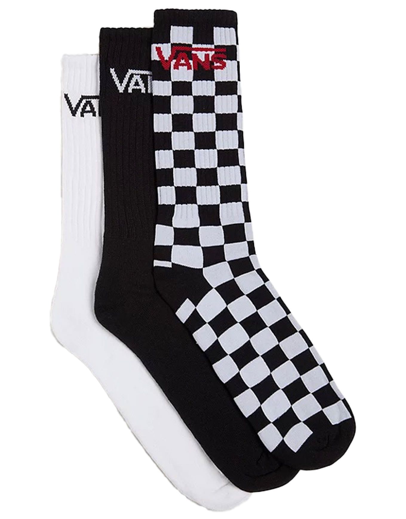 Classic Crew Black/White + Vans