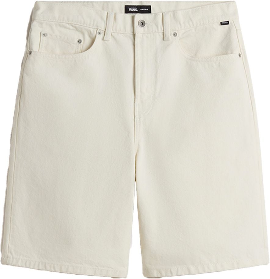 Check-5 Baggy Denim Short Marshmallow + Vans