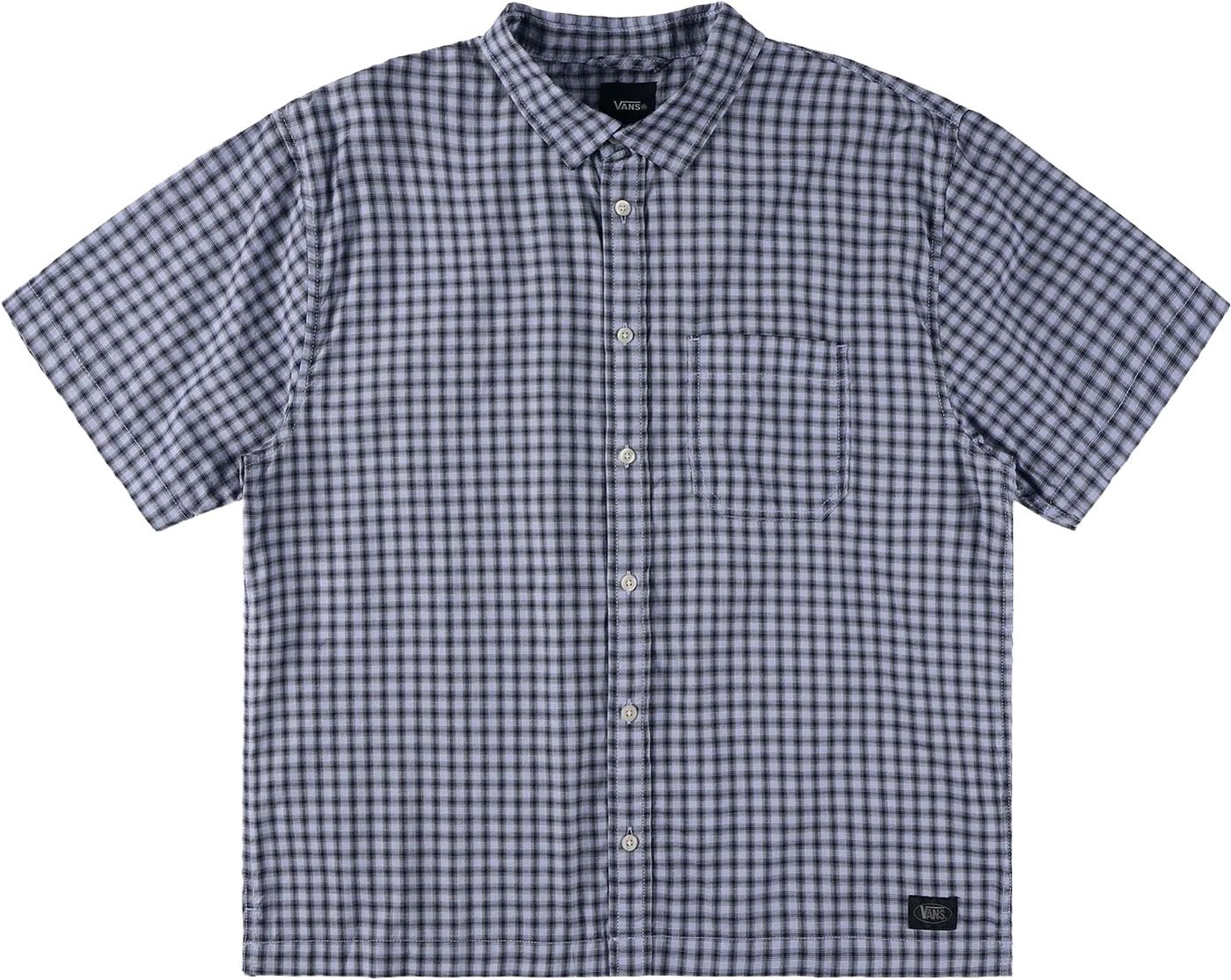 Larkspur Mini Plaid SS Shirt Dawn Mist Parisian Night + Vans