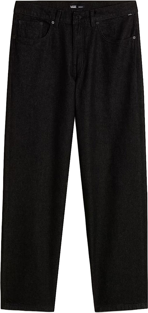 Check-5 Loose Denim Pant Black Rinse + Vans