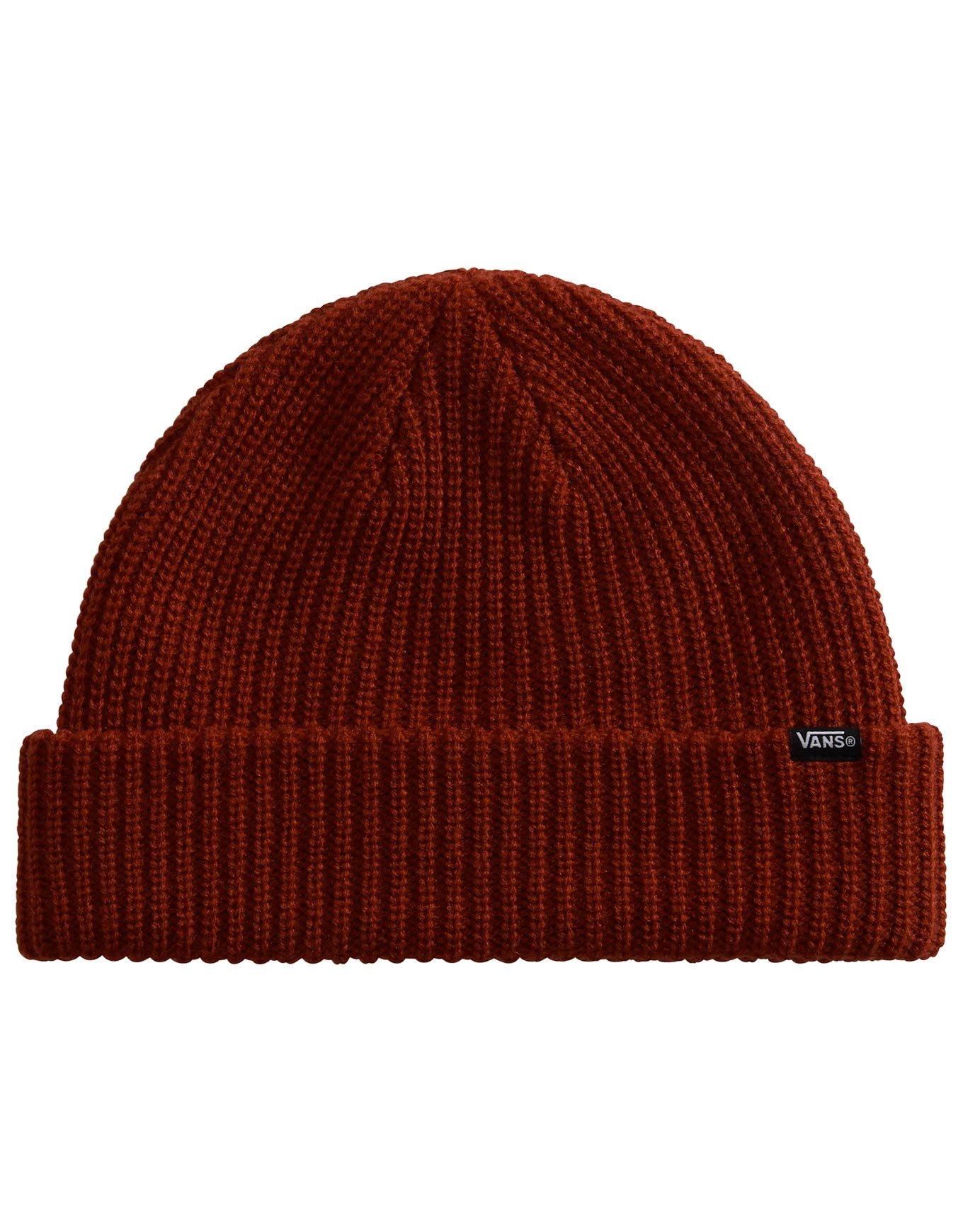 Core Basic Cuff Beanie Poppy Ember + Vans
