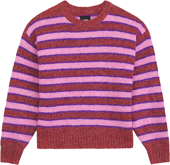 Rollins Stripe Sweater Poppy Ember Purplelcrce + Vans