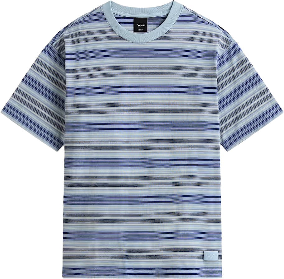 Stripe Ringer Loose SS Knit Soft Slate + Vans