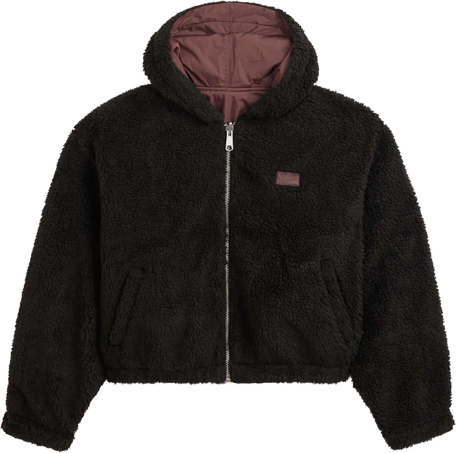 Foundry Hooded Cropped Reversible Jacket Port Brown + Vans