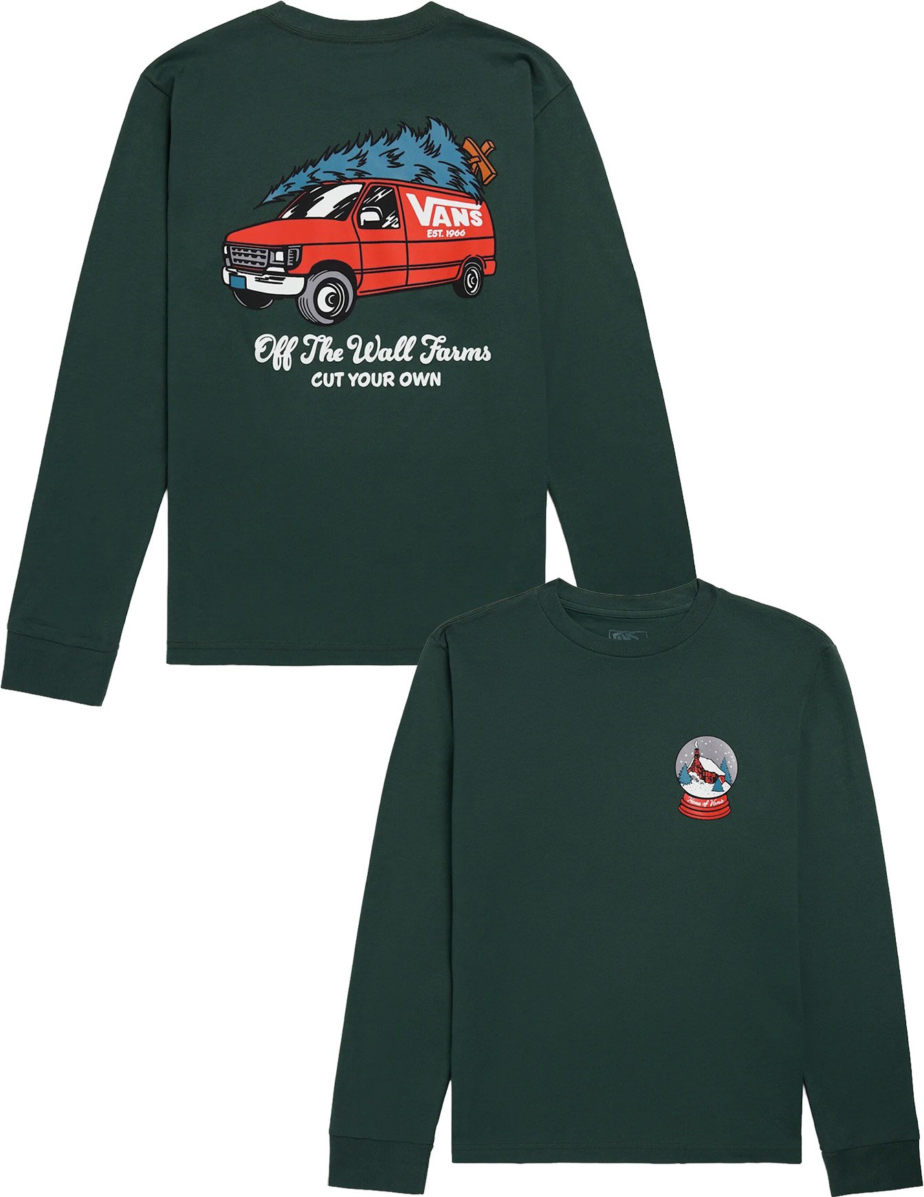Cut Your Own LS Tee Oil Green + Vans
