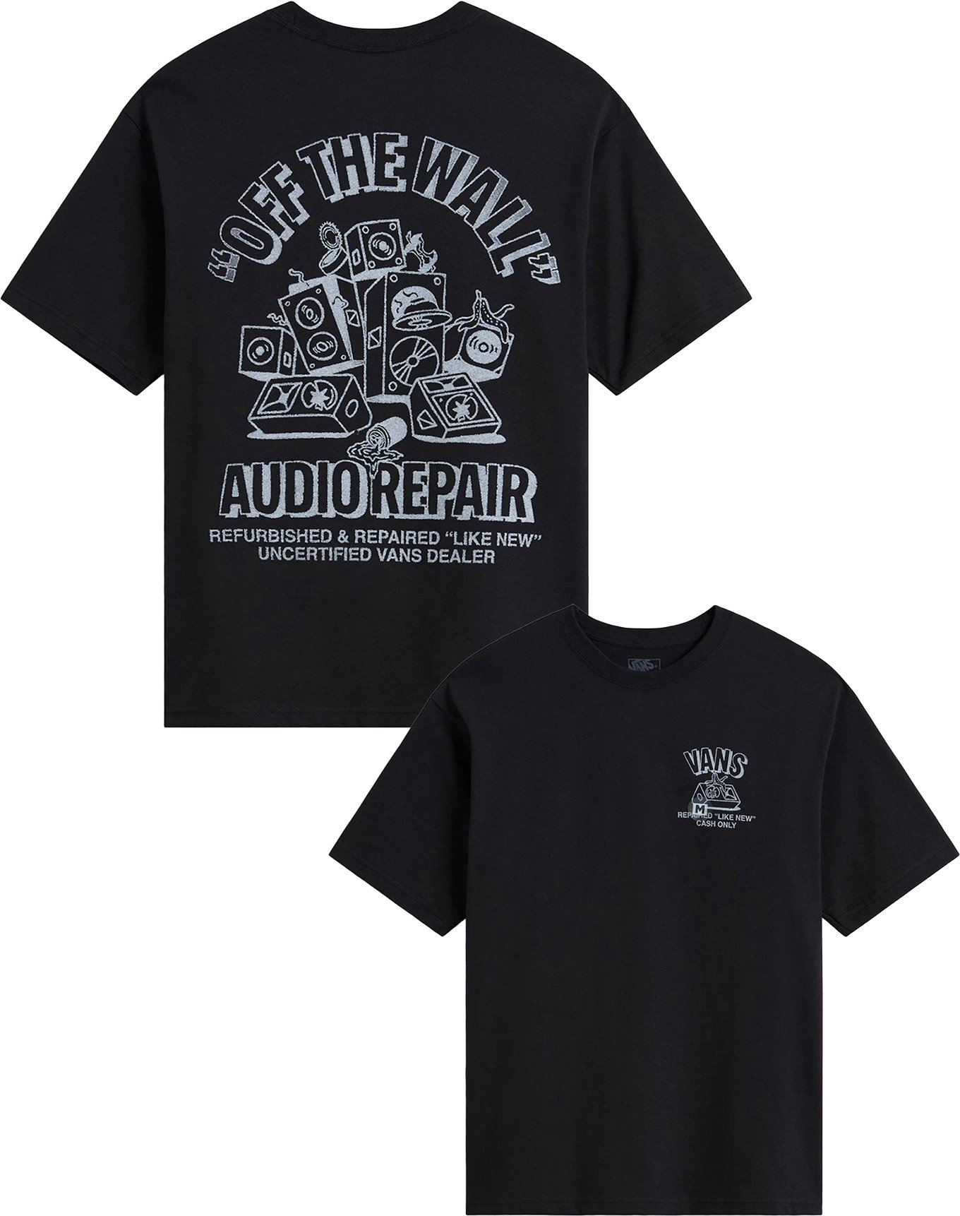 Refurbed SS Tee Black + Vans