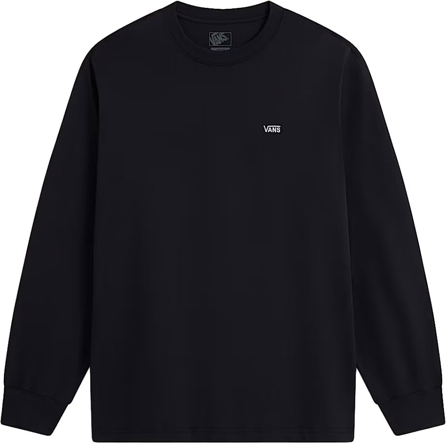 Left Chest II Loose LS Tee Black + Vans