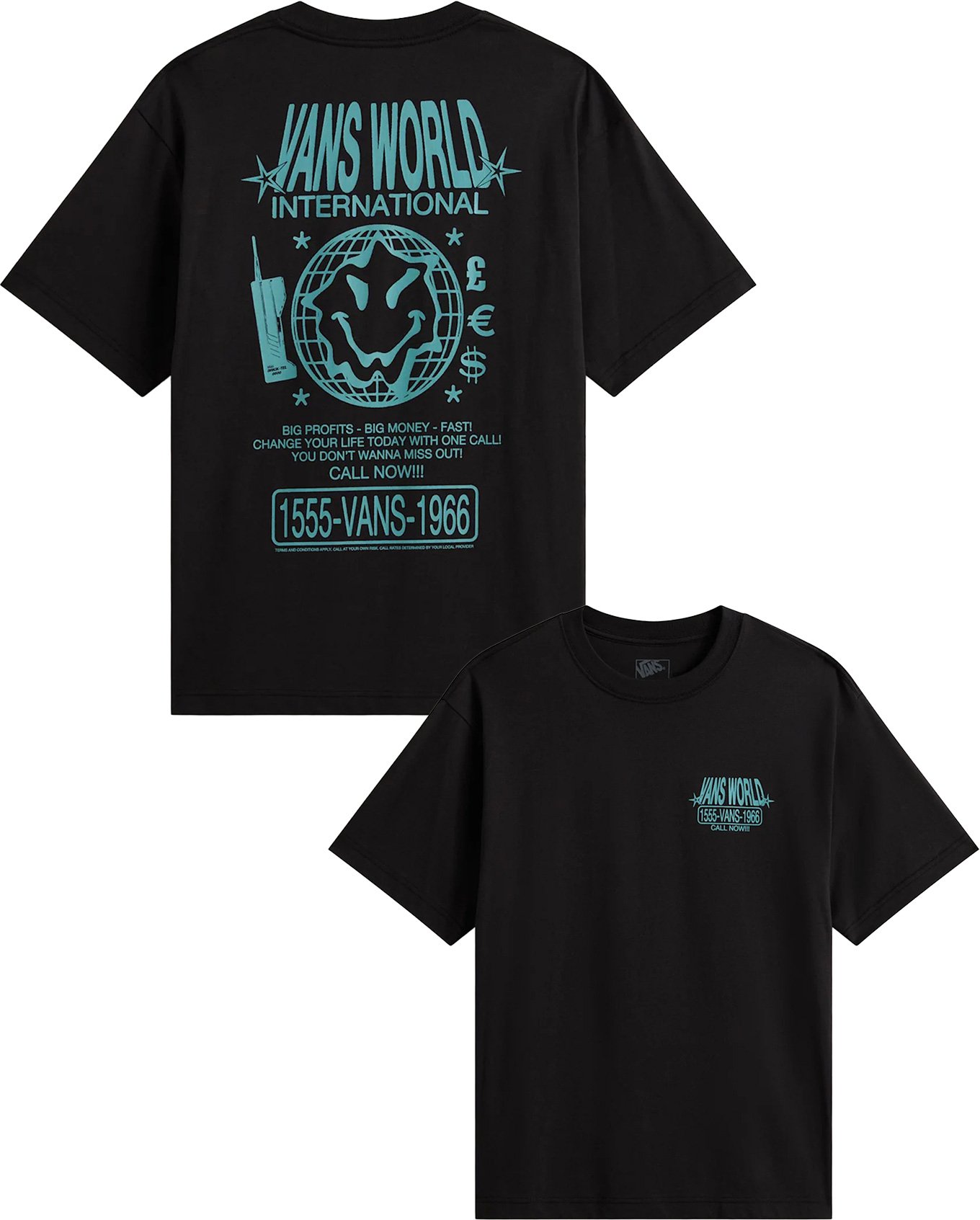 Vans World Intl SS Tee Black + Vans