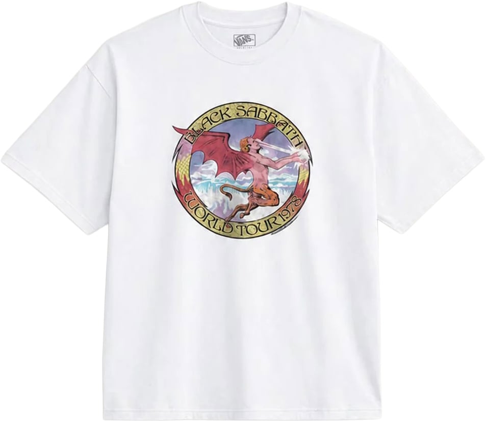 Black Sabbath Obi SS Tee White + Vans