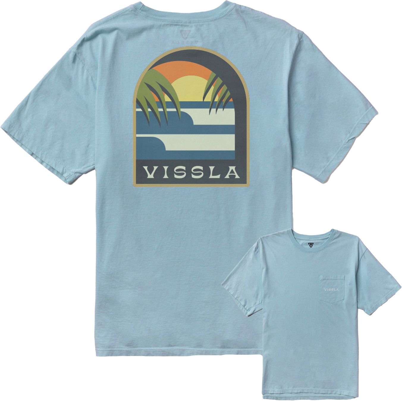 Out The Window Premium Pkt Tee Chambray + Vissla