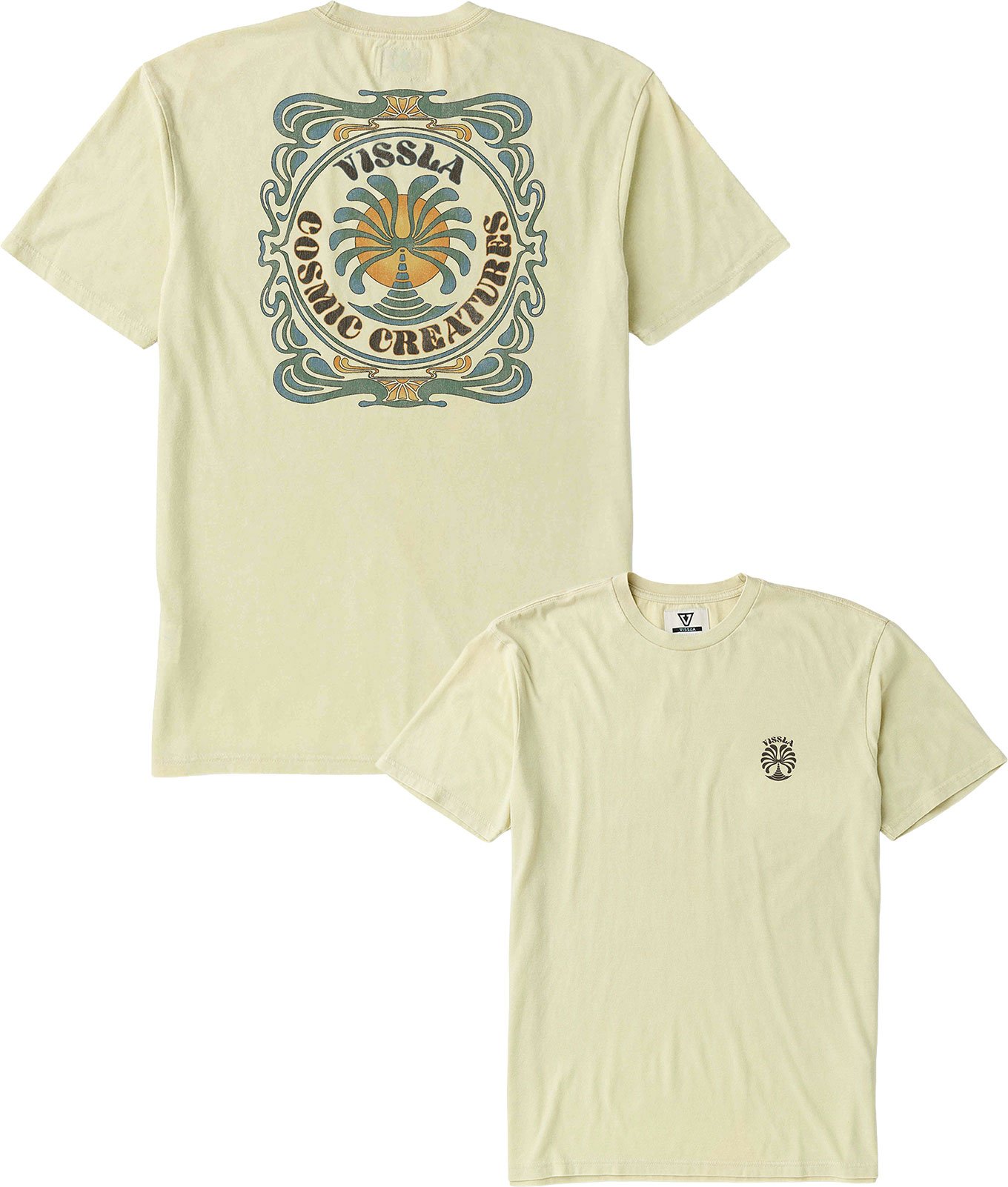 Cosmic Canopy Cosmic Wash SS Tee M Natural + Vissla