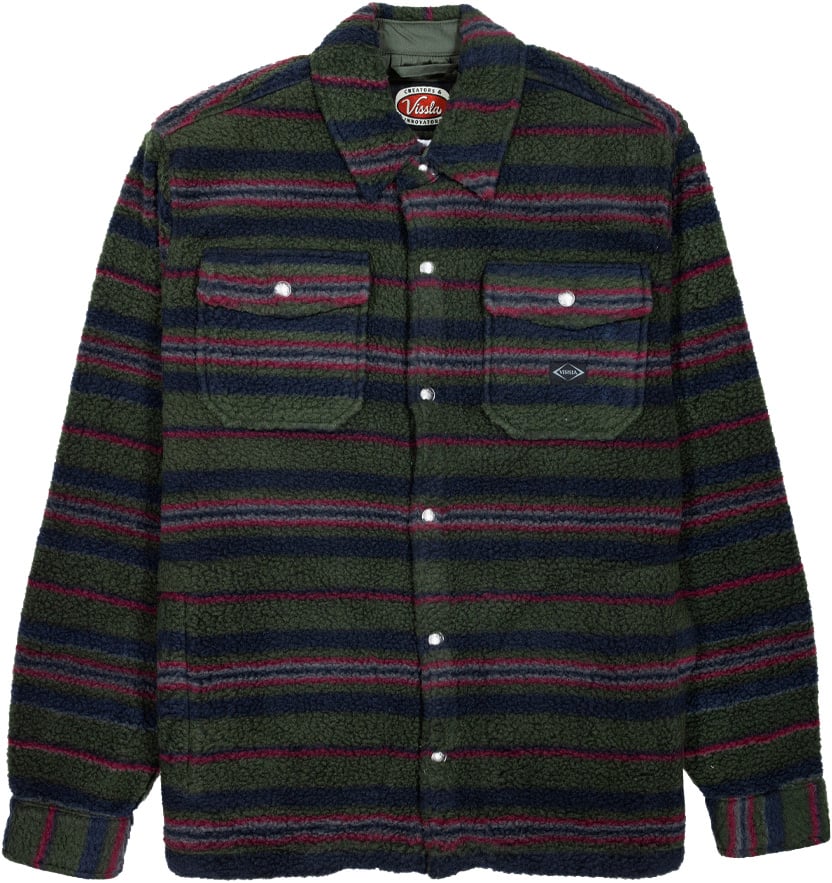Peaks Sherpa All Over Shirt Dark Naval + Vissla
