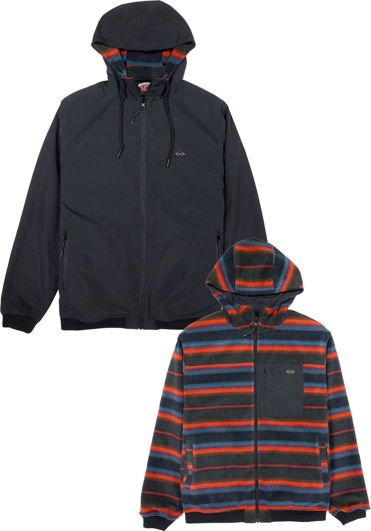 Sequoia Reversible Jacket Black + Vissla