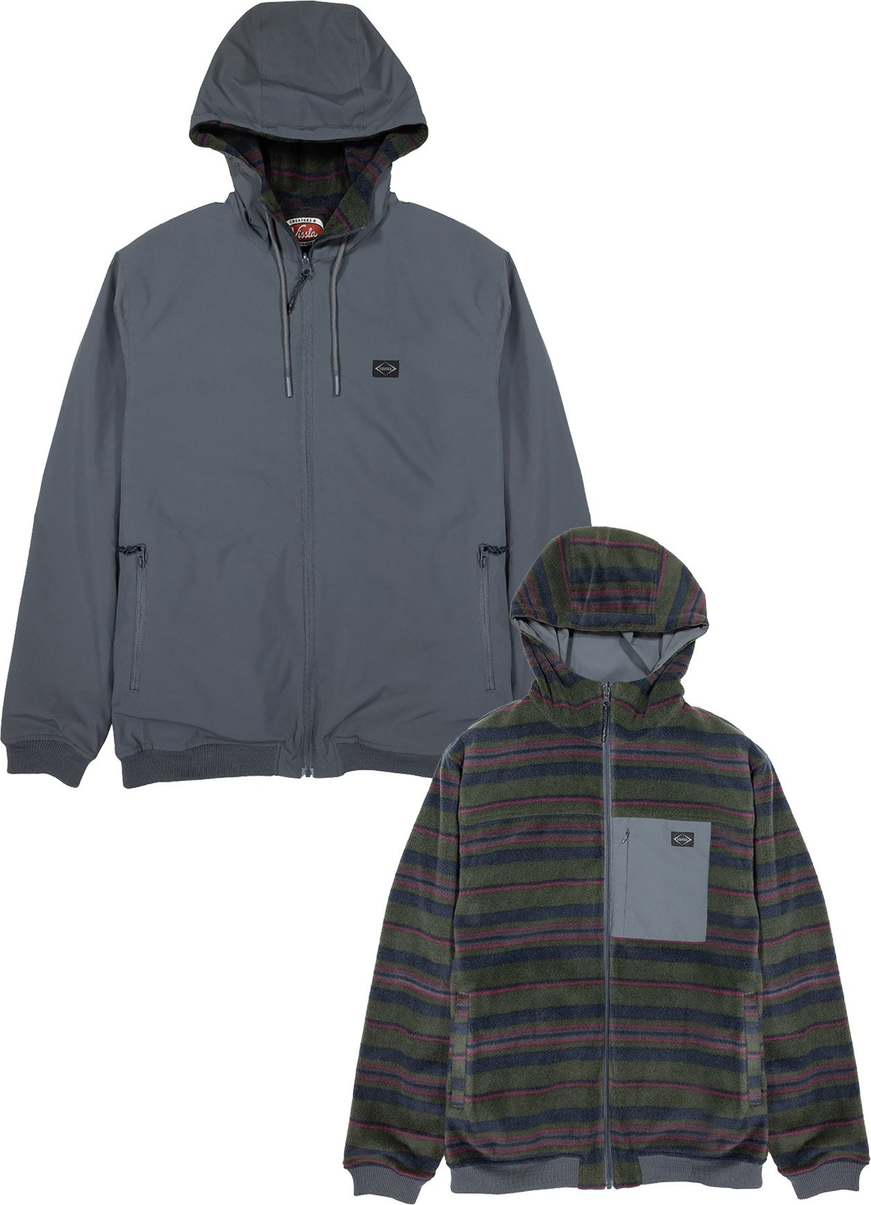 Sequoia Reversible Jacket Dark Grey + Vissla