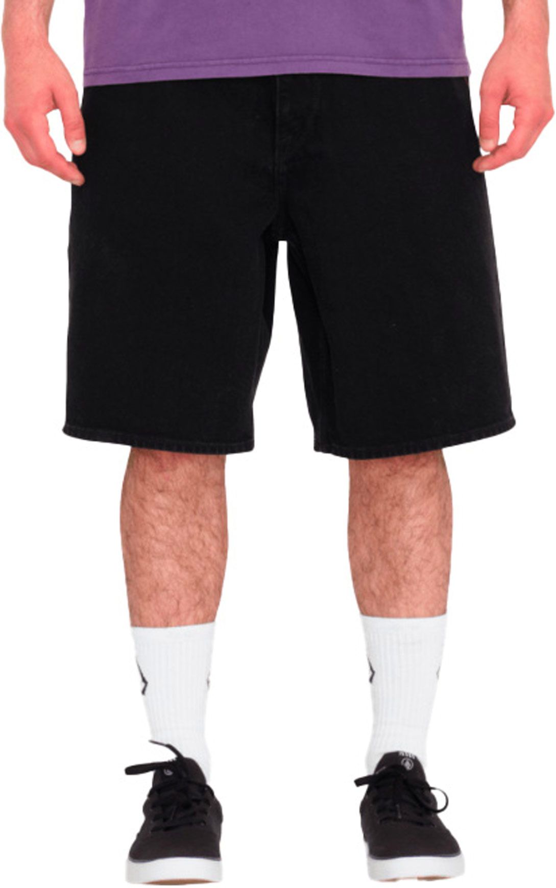 Billow Denim Short Black + Volcom