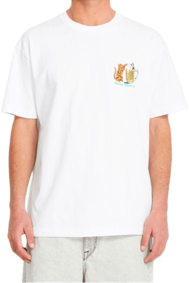 Curious Cat SS Tee White + Volcom