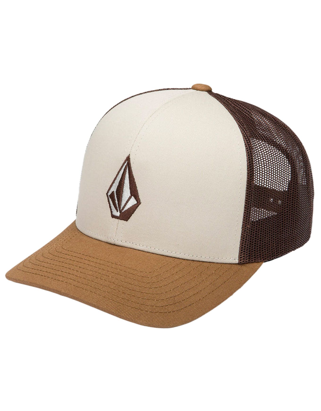 Full Stone Cheese Trucker Hat Pale Khaki + Volcom