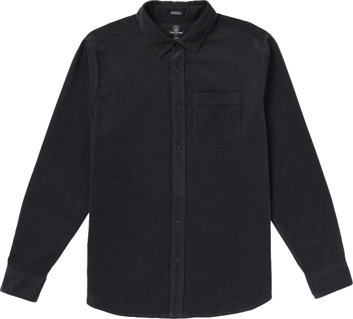 Zander Corduroy LS Shirt Black Combo + Volcom