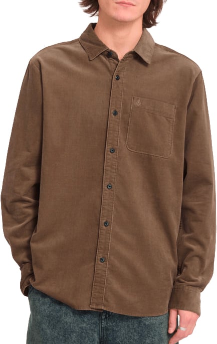 Zander Corduroy LS Shirt Earth + Volcom