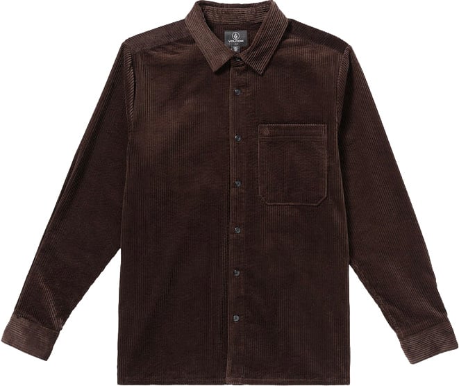 Fostered II Corduroy LS Shirt Cacao + Volcom