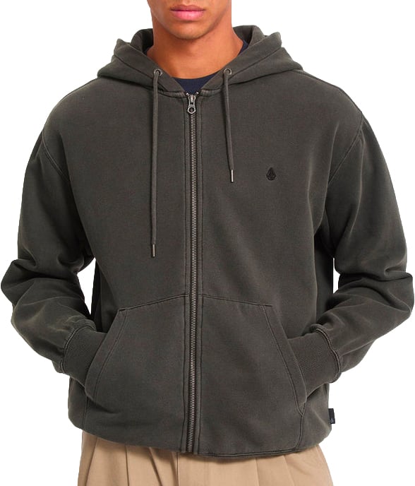 Single Stone Pw Zip Rinsed Black + Volcom