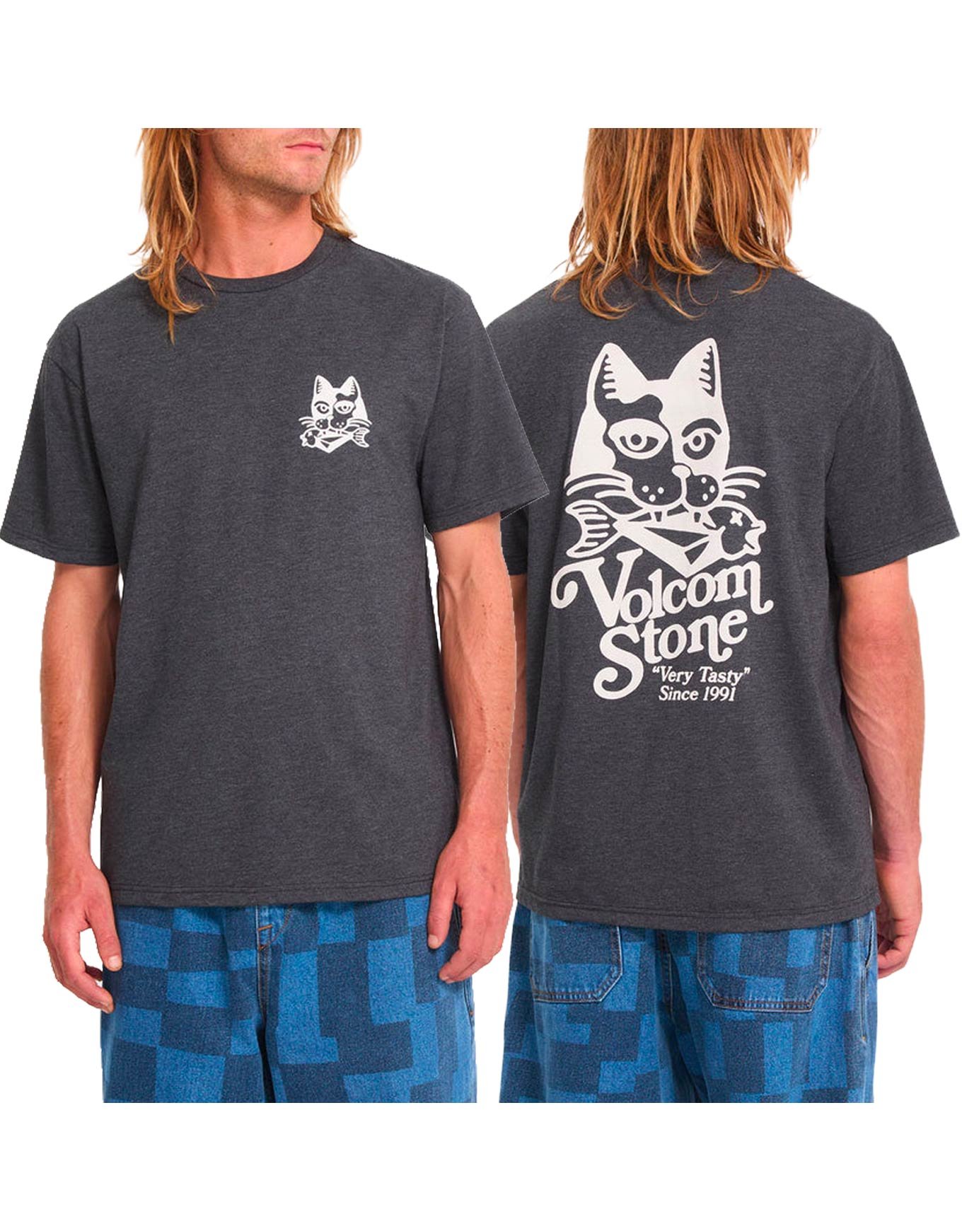 Tasty Heather SS Tee Heather Black + Volcom