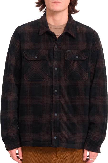 Bowered II Fleece Shirt Cacao + Volcom