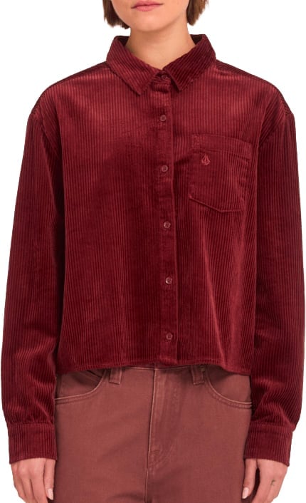 Weellow Corduroy Shirt W Brick + Volcom